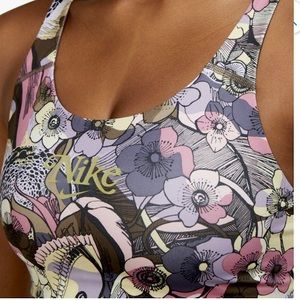 Women's Nike Dri-FIT Med- Support Padded Printed Sports Bra Size S